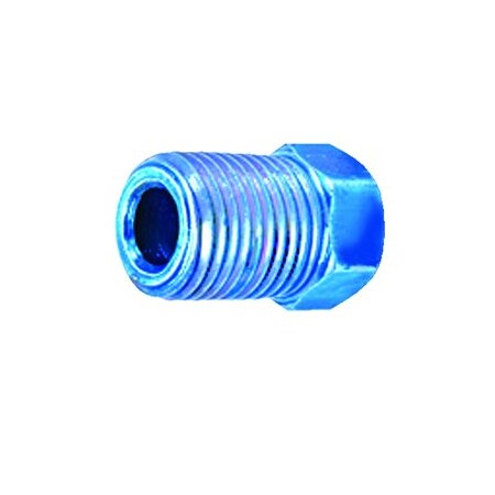 S.U.R. & R. Auto Parts M10 X 1.0 BLUE INV FLARE NUT (100) SRRBR210C